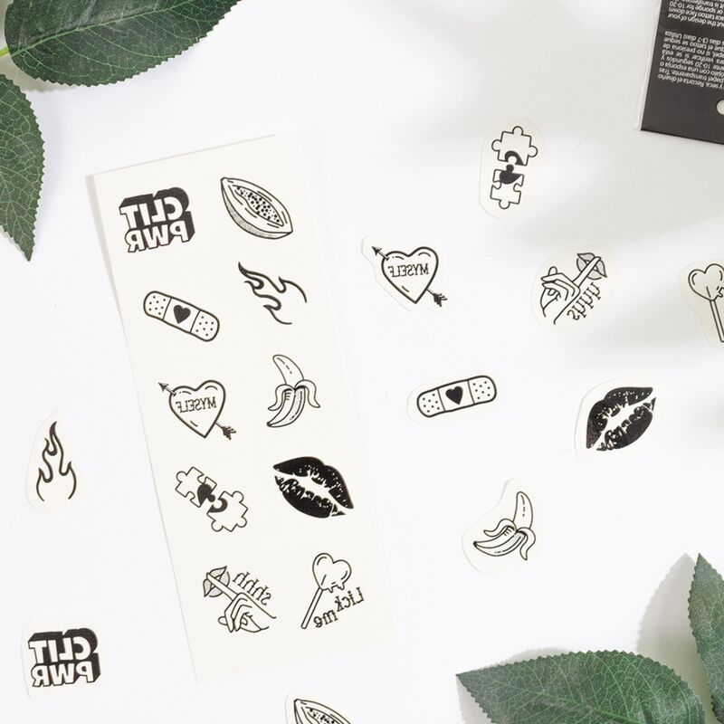 SECRET PLAY - SET OF 10 TEMPORAL TATTOOS CANDY COLLECTION