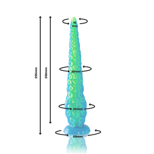 Epic – Gode tentacle mince fluorescent scylla petite taille