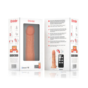 Oninder – Grand gode vibrateur bogotá 9 vitesses naturel 22 cm -o- 4,5 cm - application gratuite