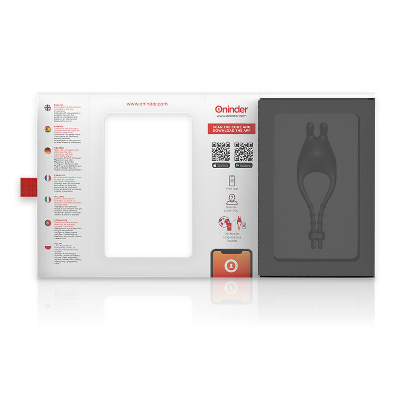 ONINDER - PAMPA ANILLO VIBRADOR ADJUSTABLE Y MULTIPOSICION - FREE APP