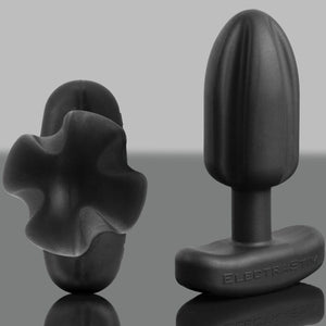 ElectraStim – Plug anal tartare quadripolar silicone noir