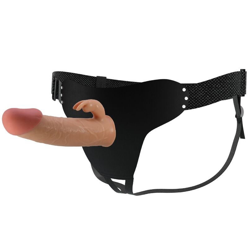 PRETTY LOVE - MAVIS HARNESS BRIEFS UNIVERSAL WITH DILDO 19 CM NATURAL