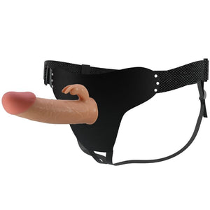 Pretty Love – Mavis harnais culotte universelle avec gode 19 cm naturel