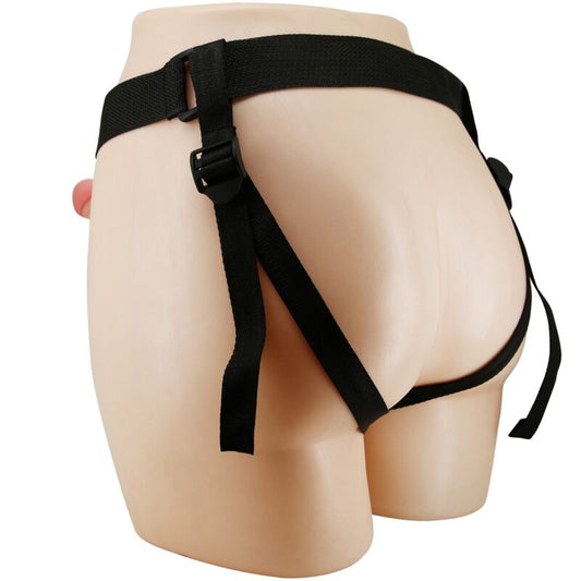 PRETTY LOVE - MAVIS HARNESS BRIEFS UNIVERSAL WITH DILDO 19 CM NATURAL