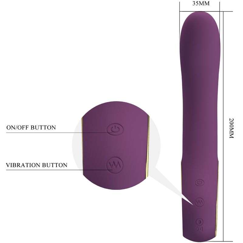 PRETTY LOVE - ETHAN RECHARGEABLE VIBRADOR LILA