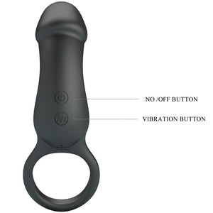 Pretty Love – Anneau anal et vibrateur warren noir