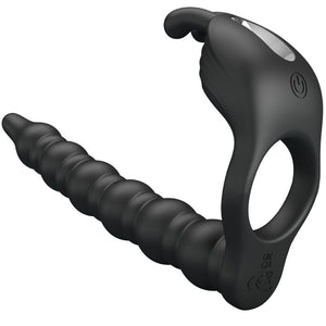 Pretty Love – Blackney anneaux pénis avec plug vibrateur