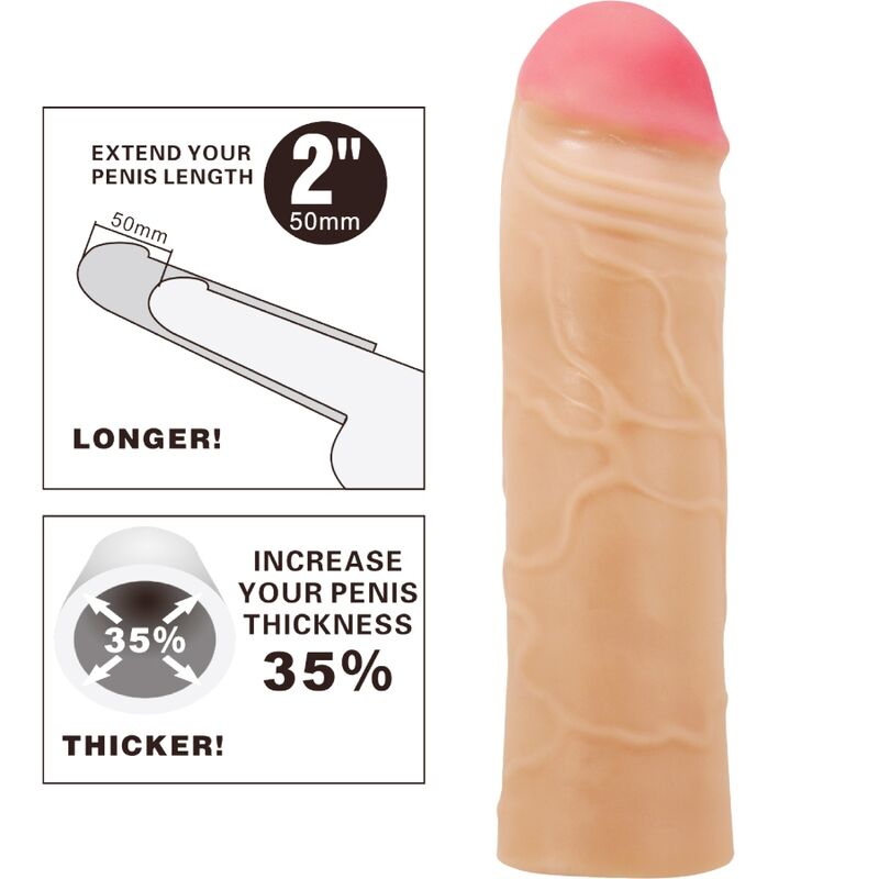 MOOIE LIEFDE - CHANE FUNDA DE PENE EXTENSORA NATUURLIJK