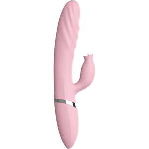Armony – Vibrateur & poussée avec langue effet chaleur rose