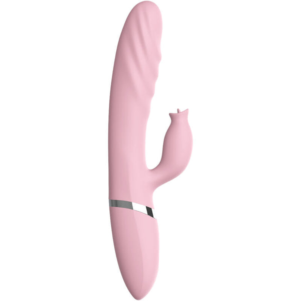 Armony – Vibrateur & poussée avec langue effet chaleur rose