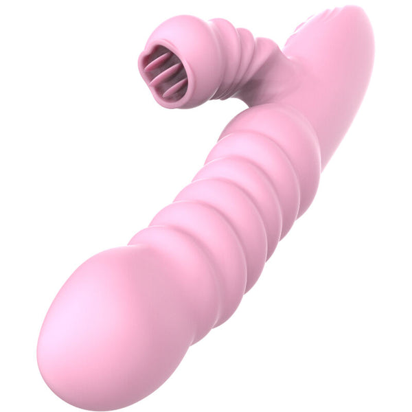 Armony – Vibrateur multifonction avec langue stimulante effet chaleur rose