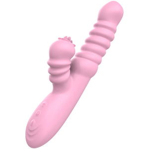 Armony – Vibrateur multifonction avec langue stimulante effet chaleur rose