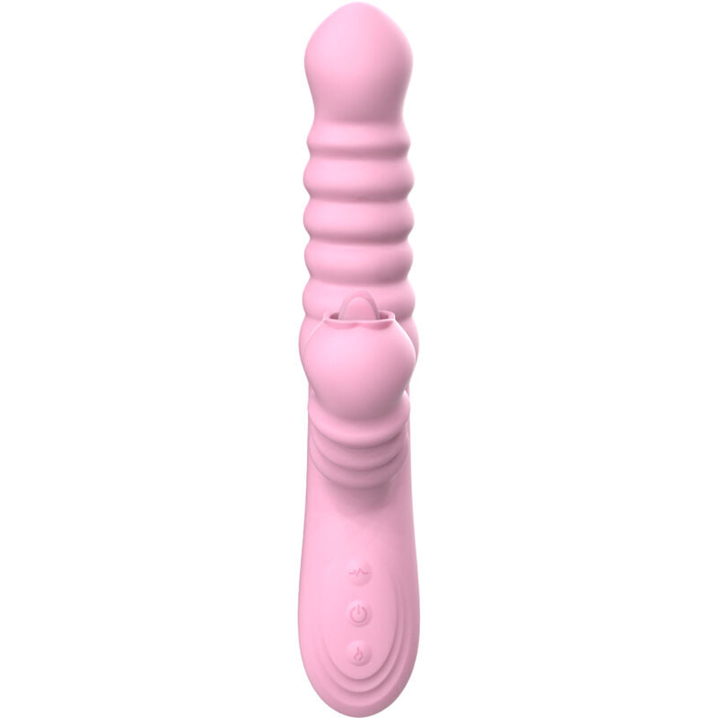 ARMONY - MULTIFUNCTIONELE VIBRADOR MET LENGTE ESTIMULADORA EFFECTO CALOR ROSA