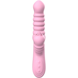 Armony – Vibrateur multifonction avec langue stimulante effet chaleur rose