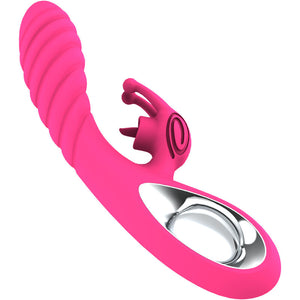 Armony – Vibrateur vicky rabbit avec langue anneau de tirage fuchsia