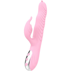 Armony – Vibrateur marcia & poussée double langue effet chaleur rose