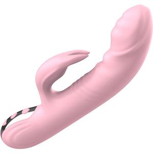 Armony – Vibrateur lapin entièrement doigt effet chaleur rose