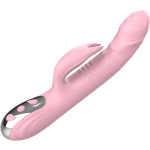 Armony – Vibrateur lapin entièrement doigt effet chaleur rose