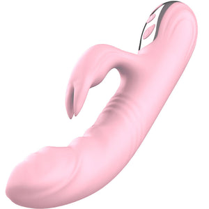 Armony – Vibrateur lapin entièrement doigt effet chaleur rose