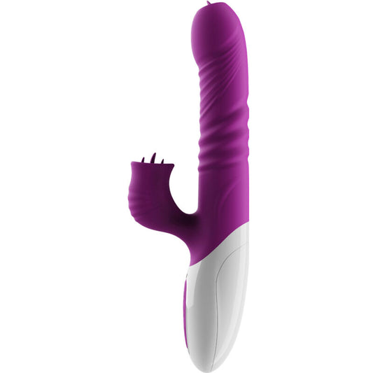 ARMONY - VIBRADOR &amp; THRUSTING DOBLE LENGUA EFECTO CALOR VIOLETA