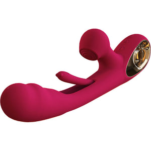 Armony – Vibrateur impact swing & double stimulateur modèle 2 bordeaux