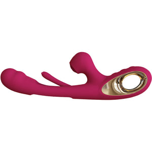 Armony – Vibrateur impact swing & double stimulateur modèle 2 bordeaux