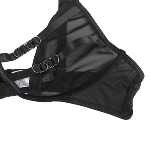 Subblime – Ensemble deux pièces de soutien-gorge transparent et bandes S/M