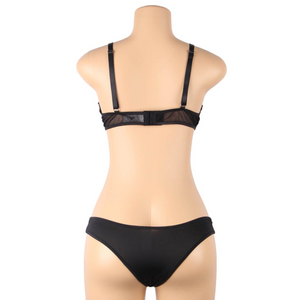 Subblime – Ensemble deux pièces de soutien-gorge transparent et bandes S/M