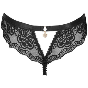 Livco Corsetti Fashion – Culotte oksurin sans crotchless noir