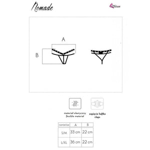 Livco Corsetti Fashion – String nomade sans crotchless noir