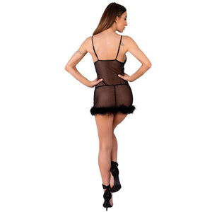 Livco Corsetti Fashion – Ensemble zerunam babydoll + string noir