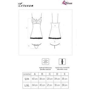 Livco Corsetti Fashion – Ensemble zerunam babydoll + string noir