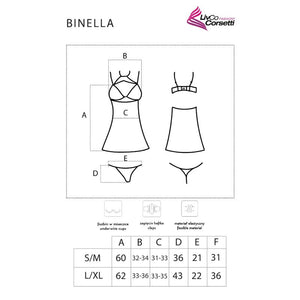 Livco Corsetti Fashion – Ensemble binella babydoll + thong noir