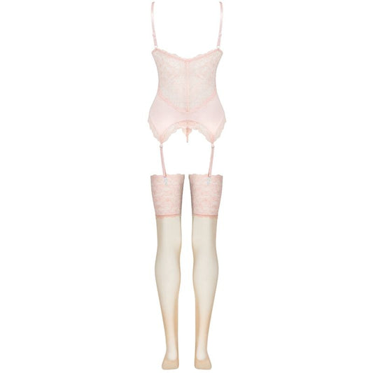 LIVCO CORSETTI FASHION - PERSINNE PEACH SET CORSET + PANTY + MEDIA