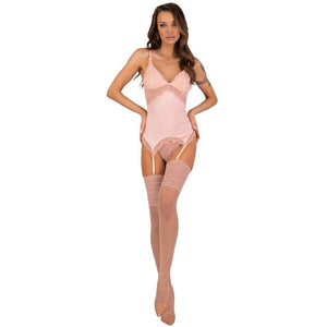 Livco Corsetti Fashion – Ensemble persinne pêche corset + culotte + bas