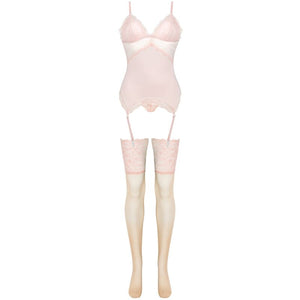 Livco Corsetti Fashion – Ensemble persinne pêche corset + culotte + bas