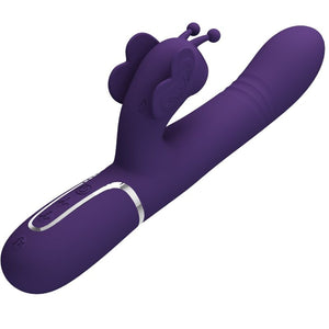 Pretty Love – Vibrateur multifonction lapin 4 en 1 papillon violet