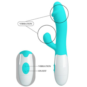 Pretty Love – Vibrateur snappy g-spot vert aqua