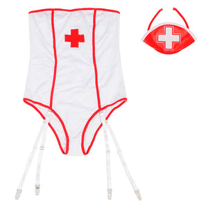 Subblime – Costume dinfirmière sexy avec teddy