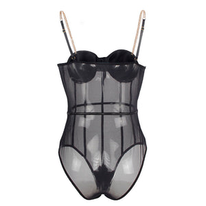 Subblime – Body noir bretelles chaîne