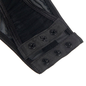 Subblime – Teddy avec jarretière détail poitrine noir