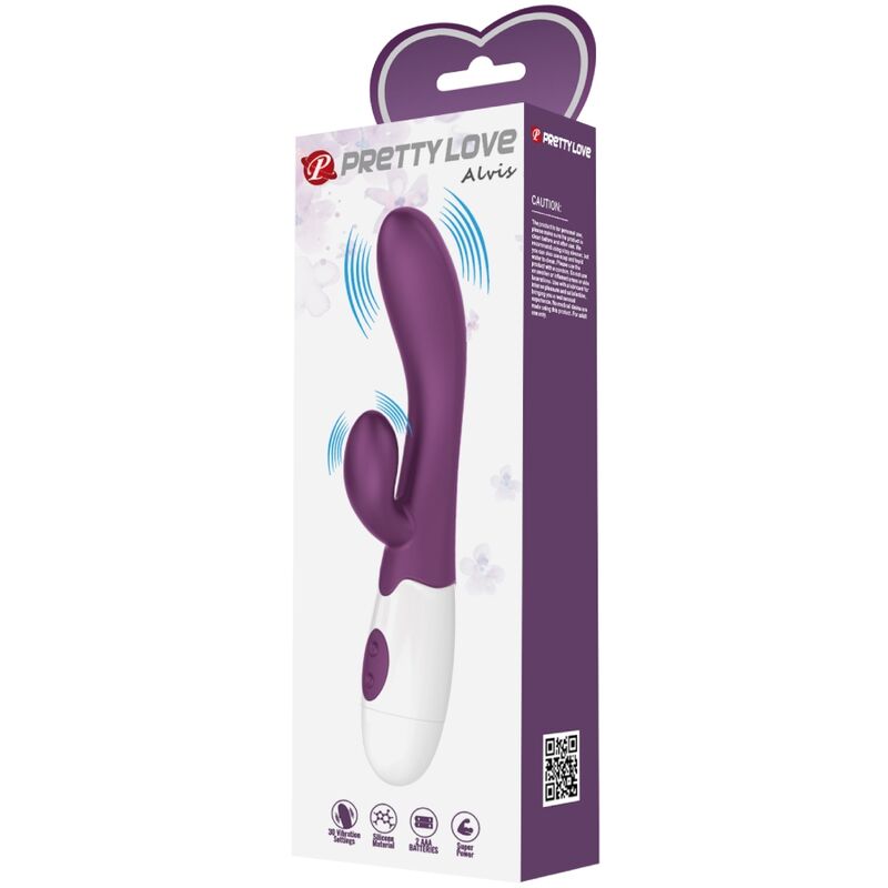 PRETTY LOVE - ALVIS VIBRADOR RABBIT &amp; PUNTO G MORADO