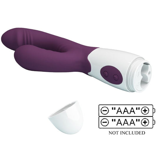 PRETTY LOVE - ANDRE VIBRADOR RABBIT &amp; ESTIMULADOR PUNTO G MORADO