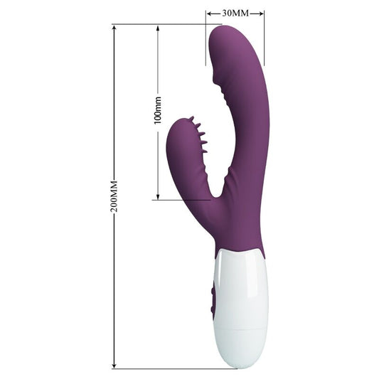 PRETTY LOVE - ANDRE VIBRADOR RABBIT &amp; ESTIMULADOR PUNTO G MORADO