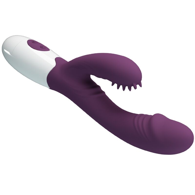 PRETTY LOVE - ANDRE VIBRADOR RABBIT &amp; ESTIMULADOR PUNTO G MORADO