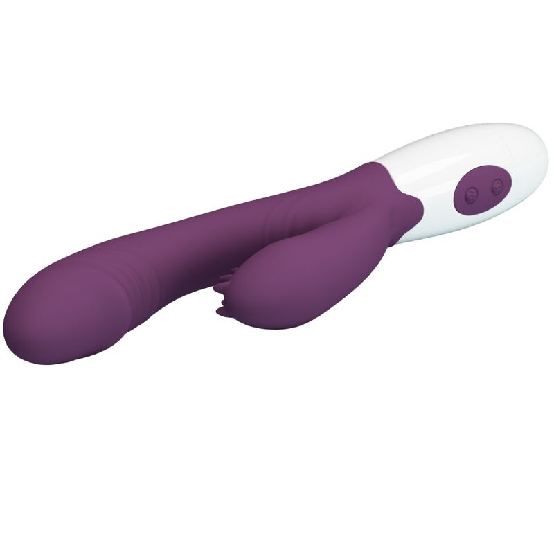 PRETTY LOVE - ANDRE VIBRADOR RABBIT &amp; ESTIMULADOR PUNTO G MORADO