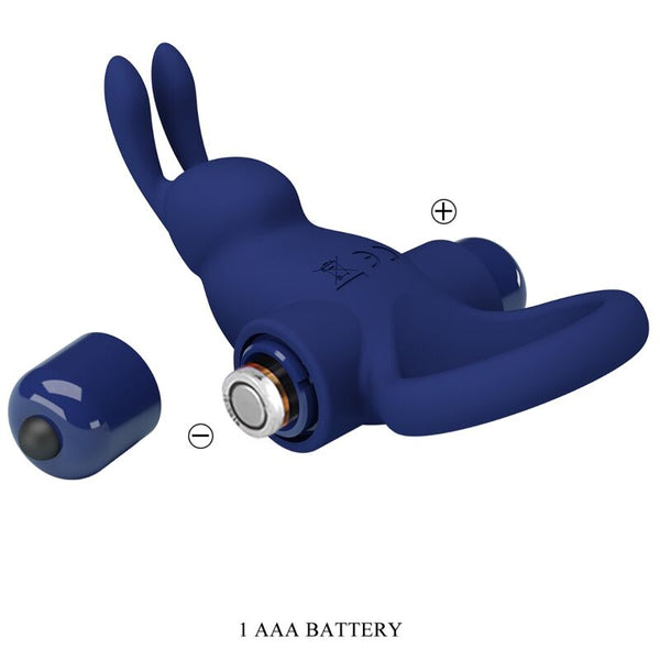 Pretty Love – Jiro bague lapin avec vibration bleu