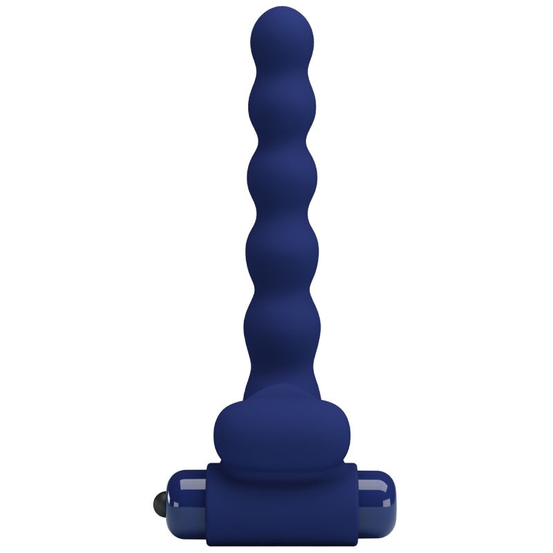 PRETTY LOVE - AJMAL ANILLO VIBRADOR MET PLUG AZUL
