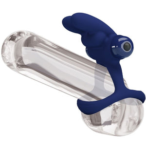 Pretty Love – Francisco double anneau vibrant lapin bleu