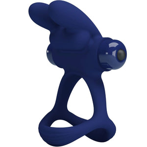 Pretty Love – Francisco double anneau vibrant lapin bleu